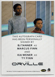 Orville Archives Dual Autograph Card BJ Tanner and Kai Wener as Marcus & Ty Finn (Full Bleed)