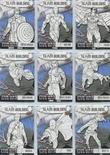 Captain America Civil War Team Building Complete 10 Card Chase Set