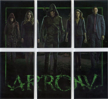 Arrow Season 3 Team Arrow Complete 6 Card Foil Parallel Chase Puzzle Set Z1 - Z6