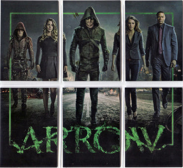Arrow Season 3 Team Arrow Complete 6 Card Chase Puzzle Set Z1 to Z6