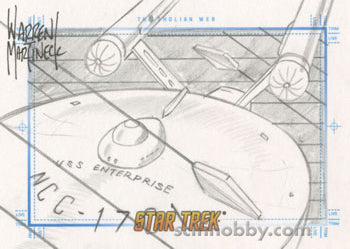 Star Trek TOS Portfolio Prints Sketch Card The Tholian Web by Warren Martineck