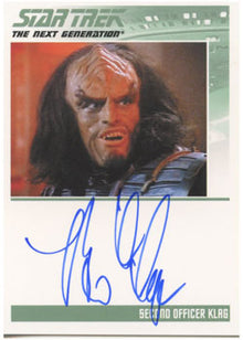 Star Trek TNG Heroes & Villains Autograph Card Brian Thompson as Klag