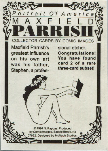 Maxfield Parrish Portrait of America Limited Chase Card 2 Three Seasons