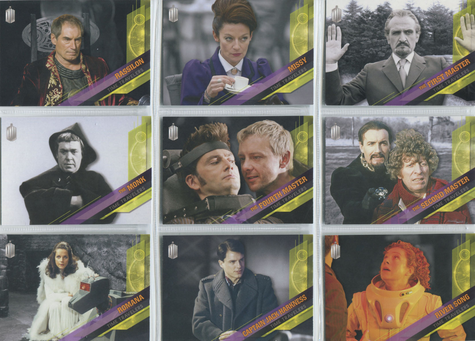 Doctor Who Timeless Time Travelers Complete 10 Card Chase Set