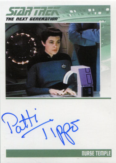 Star Trek TNG Portfolio Prints S1 Autograph Card Patti Tippo as Nurse Temple