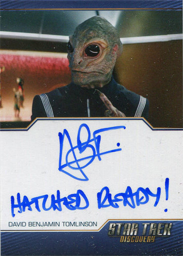 Star Trek Discovery Season 2 Autograph Inscription Card D.B. Tomlinson as Linus
