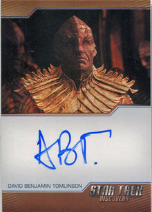 Star Trek Discovery Season 1 Autograph Card David Benjamin Tomlinson as Oreq