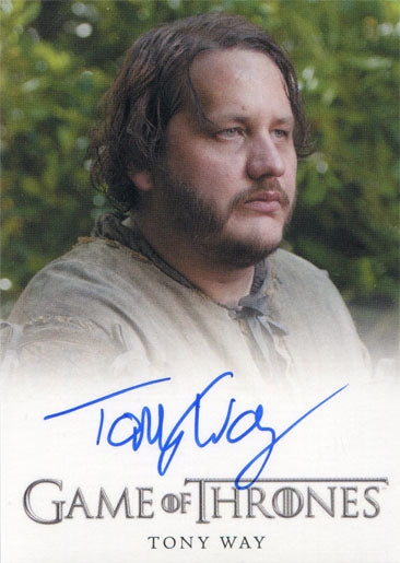 Game of Thrones Season 4 Autograph Card Tony Way as Dontos Hollard