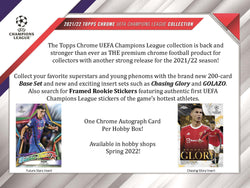 Topps 2021-22 Chrome UEFA Champions League Soccer Hobby Box