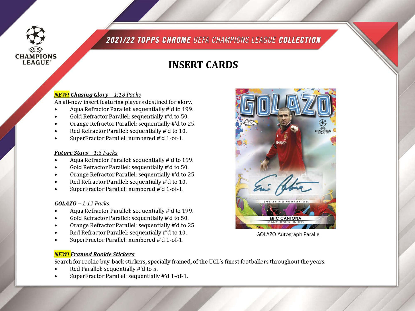 Topps 2021-22 Chrome UEFA Champions League Soccer Hobby Lite Box