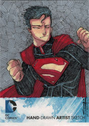 DC Comics New 52 Sketch Card by Jeremy Treece of Superboy