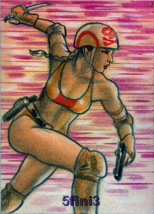 Female Persuasion Series 5 TFP5 5fini3 Sketch Card by Huy Truong V9