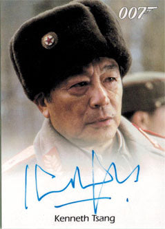 James Bond Autographs & Relics Autograph Card Kenneth Tsang as General Moon
