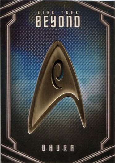 Star Trek Beyond UB4 Zoe Saldana as Uhura Uniform Pin Chase Card