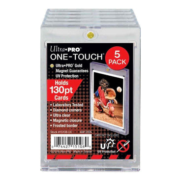 ULTRA PRO: CARD HOLDER - MAGNETIC 130 POINT UV ONE TOUCH (5CT)