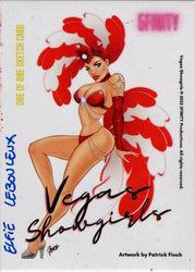 2022 5finity Vegas Showgirls Sketch Card Elfie Lebouleux