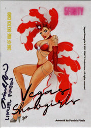 2022 5finity Vegas Showgirls Sketch Card Limuel Pinzon