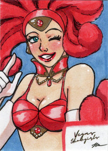 2022 5finity Vegas Showgirls Sketch Card Maegan Cook