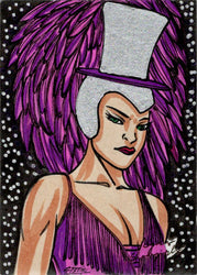 2022 5finity Vegas Showgirls Sketch Card Ulisses Gabriel