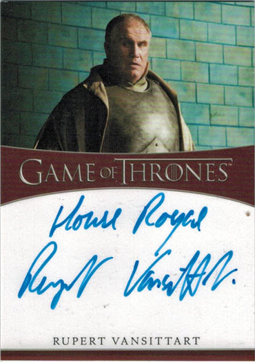 Rittenhouse 2020 Game of Thrones Season 8 Autograph Card Rupert Vansittart Yohn