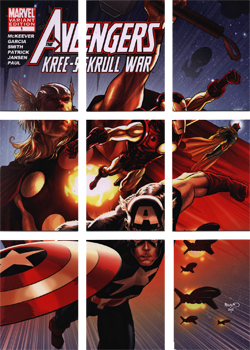 Avengers Kree-Skrull War Cover Art Variant Complete 9 Card Chase Set