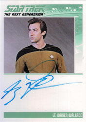 Complete Star Trek TNG Series 2 Autograph Card Guy Vardaman as Lt. Wallace