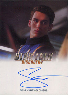Star Trek Discovery Season 1 Autograph Card Sam Vartholomeos as Ens. Connor (FB)