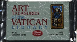 Art Treasures of the Vatican Library Factory Sealed Trading Card Pack