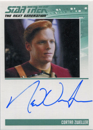 Star Trek TNG Portfolio Prints S2 Autograph Card Ned Vaughn as Cortan Zweller