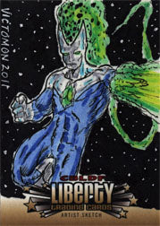 CBLDF Liberty Sketch Card by Victor Julio Rodriguez