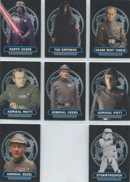 Star Wars Rogue One Mission Briefing Villains of the Galactic Empire 8 Card Set