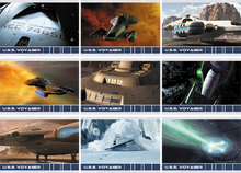 Quotable Star Trek Voyager U.S.S. Voyager Ship 9 Card Chase Set
