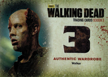 Walking Dead Season Three Part Two W8 Walker Costume Wardrobe Card