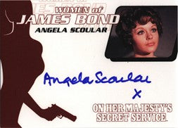 James Bond Heroes & Villains Autograph Card WA36 by Angela Scoular