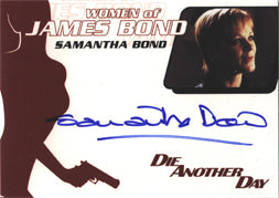 James Bond Mission Logs WA38 Samantha Bond as Miss Moneypenny Autograph Card