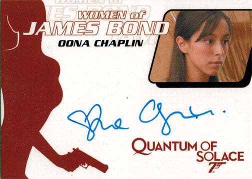 James Bond Archives 2014 Autograph Card WA55 Oona Chaplin as Receptionist