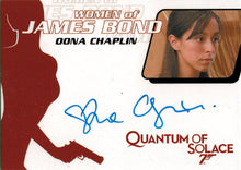 James Bond Archives 2014 Autograph Card WA55 Oona Chaplin as Receptionist