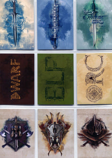 Hobbit Battle of the Five Armies Weapons Complete 9 Chase Card Set