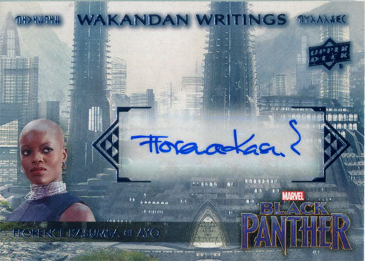Marvel Black Panther Autograph Card WW-YO Florence Kasumba as Ayo