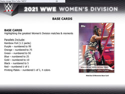 Topps 2021 WWE Women's Division Wrestling Hobby Box