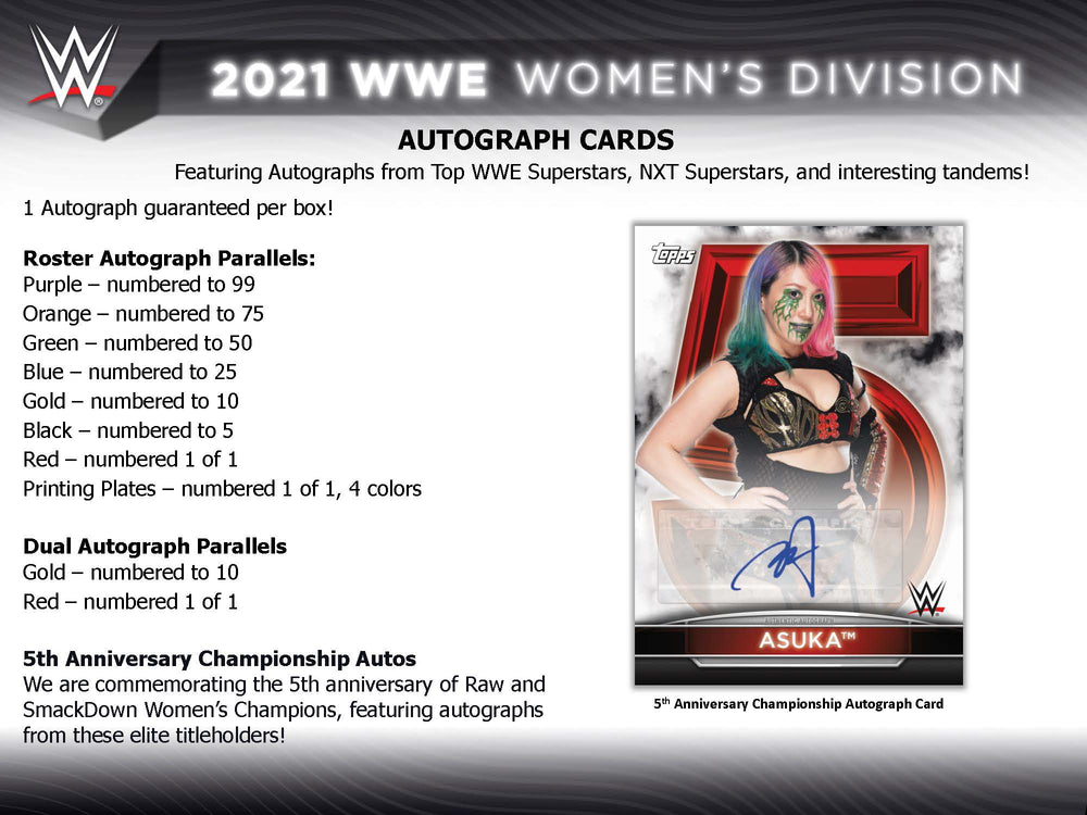 Topps 2021 WWE Women's Division Wrestling Hobby Box