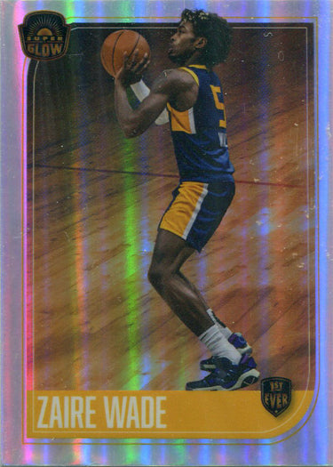 Super Products 2021 Super Glow Multi-Sport Silver Glow Parallel Card Zaire Wade