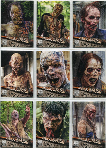 Walking Dead Season 8 Walkers Complete 10 Card Chase Set W-1 to W-10