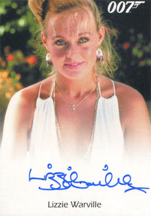 James Bond Archives 2015 Autograph Card Lizzie Warville as Pool Girl