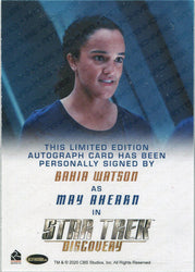 Star Trek Discovery Season 2 Autograph Card Bahia Watson as May Ahearn (FB)