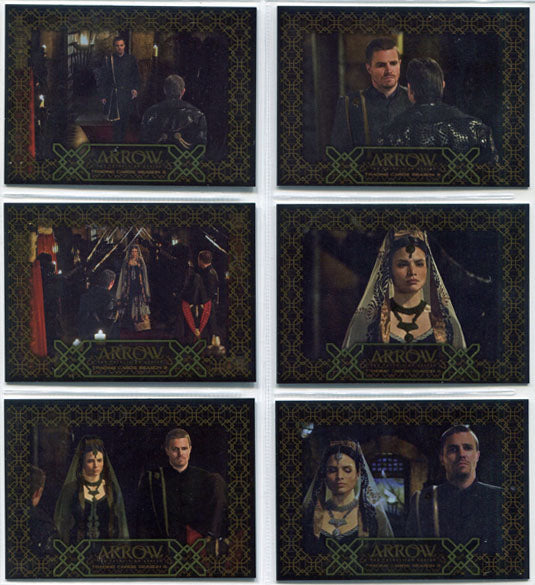 Arrow Season 3 Wedding Complete 6 Card Silver Foil Parallel Chase Set B1 to B6
