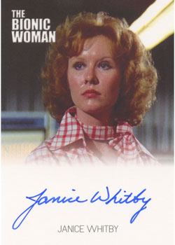 Complete Bionic Collection Autograph Card Janice Whitby as Katy