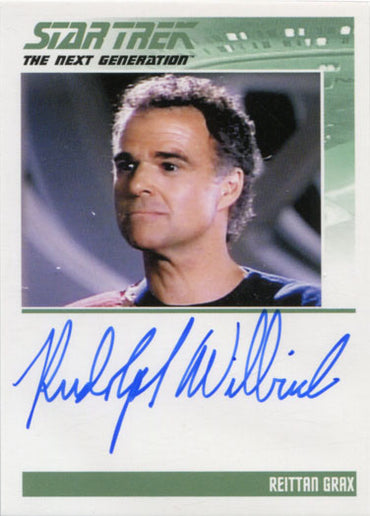 Star Trek TNG Portfolio Prints S1 Autograph Card Rudolph Willrich as Grax