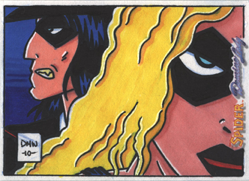 Moonstone Domino Lady & The Spider Sketch Card by Dave Windett v1