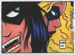 Moonstone Domino Lady & The Spider Sketch Card by Dave Windett v2